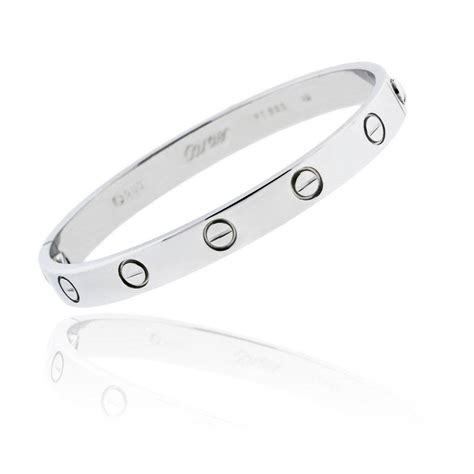 cartier love bracelet sterling silver replica|cartier love bracelet copy.